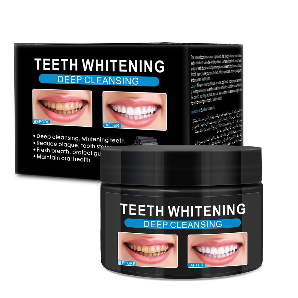 
Activated coconut bamboo charcoal toothpaste whitening teeth whitening powder 