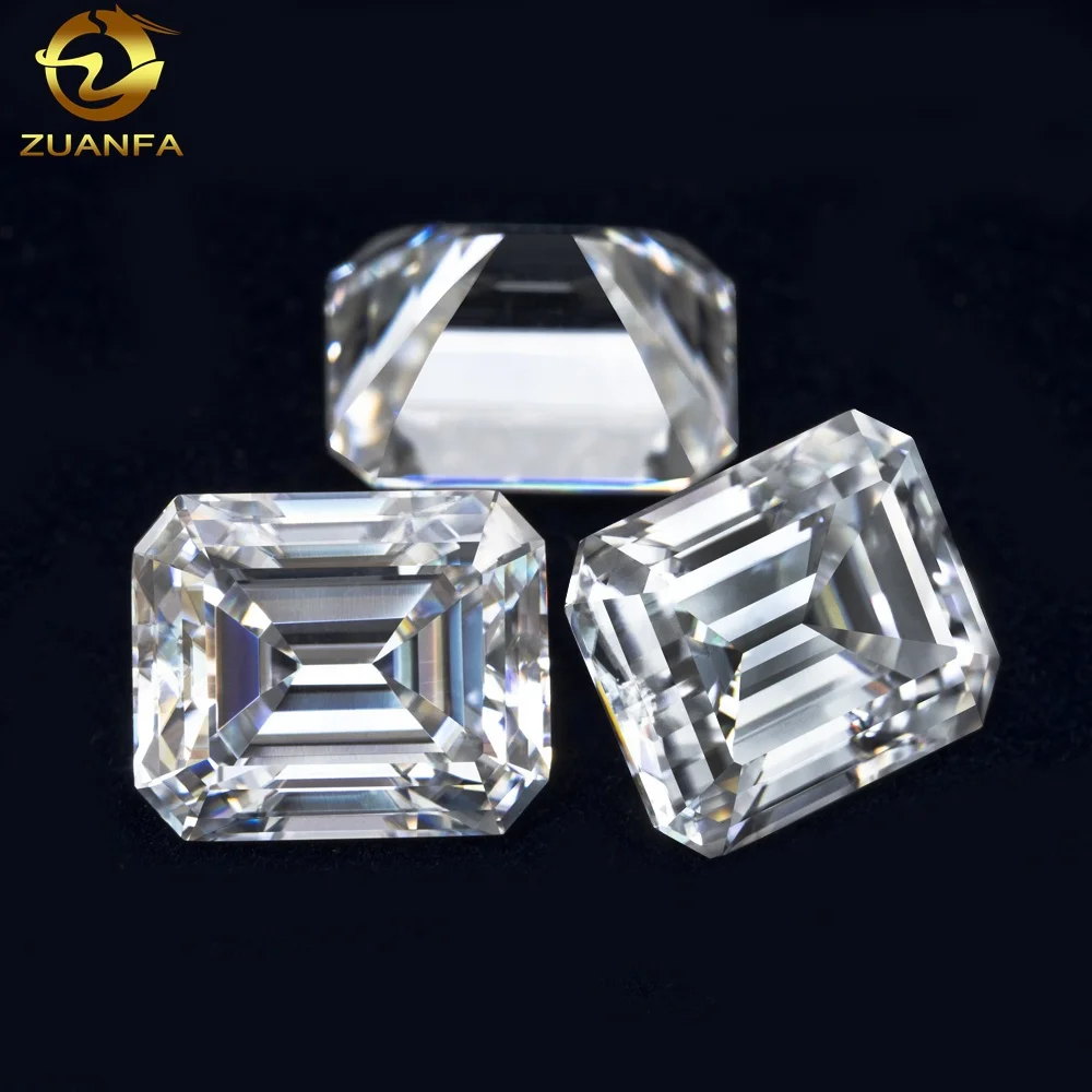 Factory Directly Low Price High Quality Emerald Cut Loose Stones Moissanite Diamonds for Jewelry