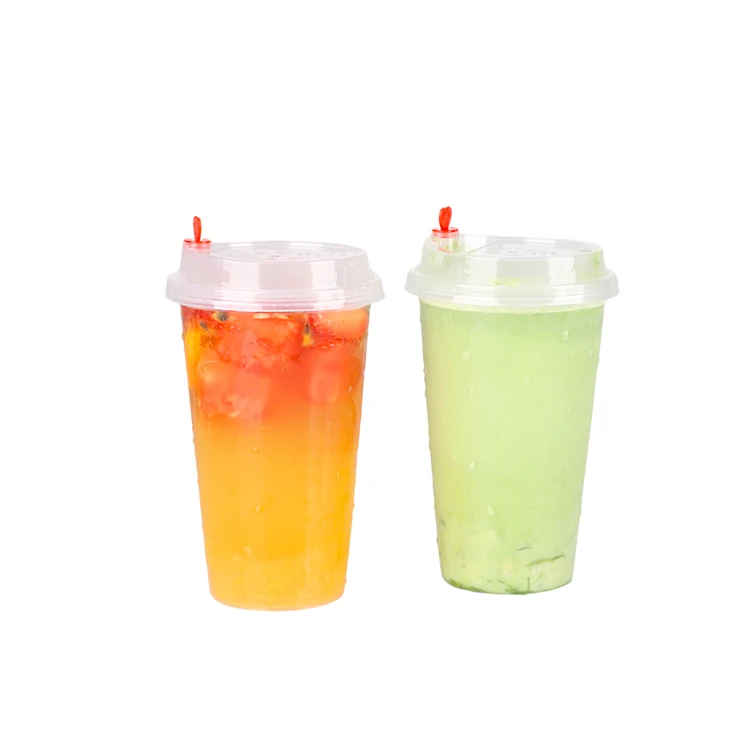 LOKYO Wholesale transparent injection beverage boba bubble plastic pp cups for cold drinks