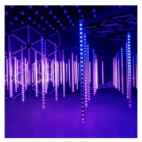 Светодиодный пиксельный светильник RGB DMX для ночного клуба/сцены/Вечеринки/событий светодиодный Метеоритный трубчатый трехмерный сценическое освещение