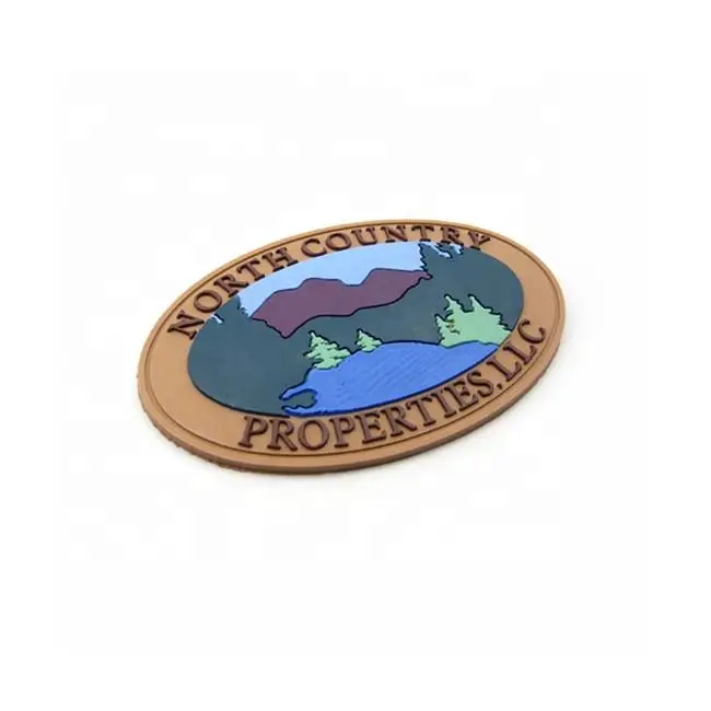 Custom Embossed Logo Brand Clothing Label Patch Soft Rubber 3D Custom Shoes Garment Labels Washable Main Labels Straight Cut