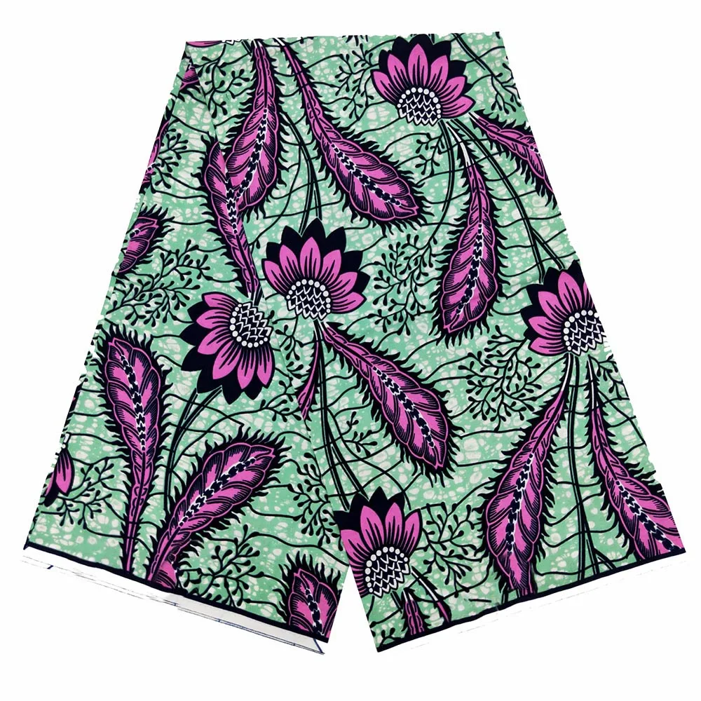 Wholesale Colorful Ankara Fabric Original Real Wax 100% Cotton African Wax Print Fabric Hollandais Style