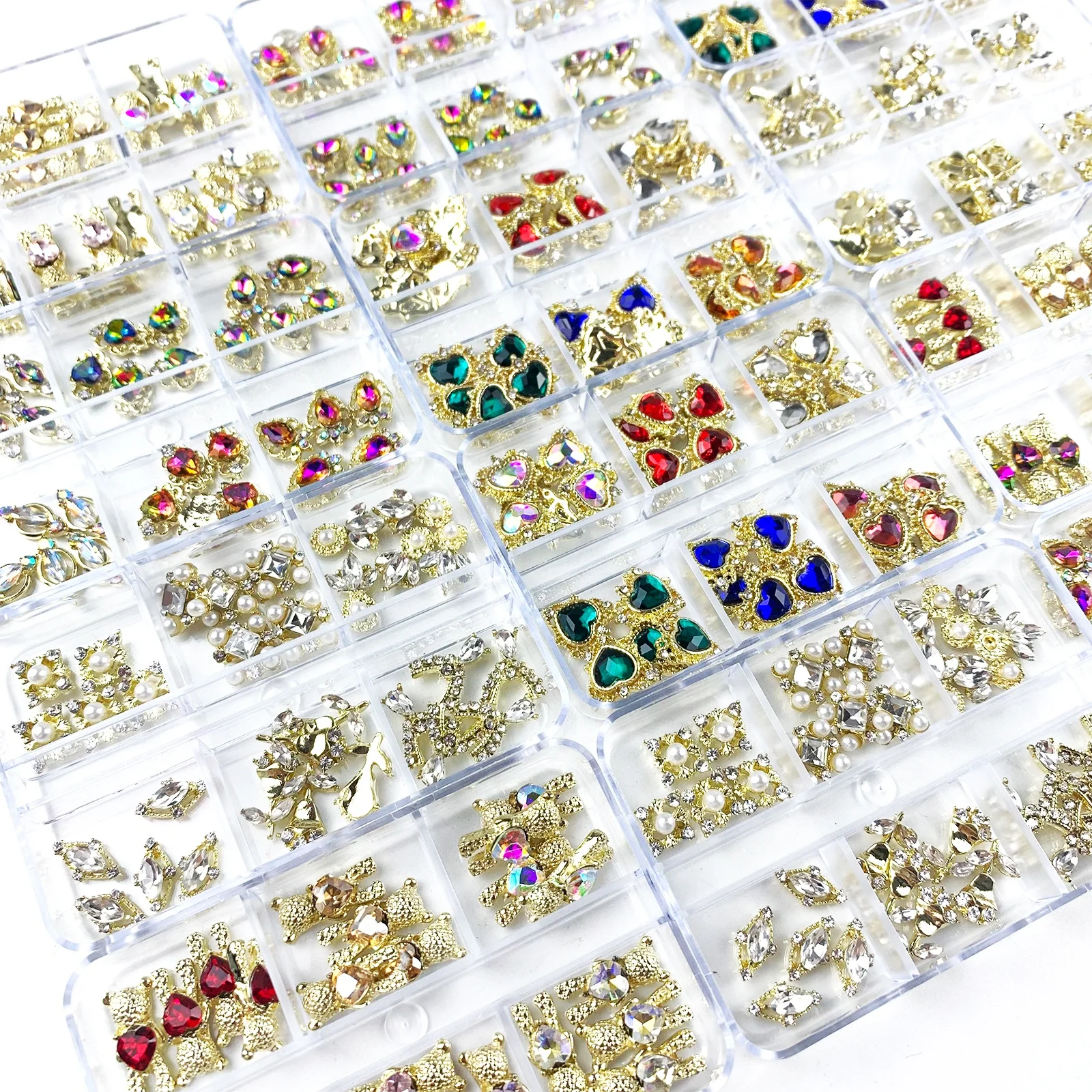 New Design Nail Art Rhinestones Decorations 3D Bear Nail Art Sticker Crystal Diamond Luxury Metal Alloy Nail Charms