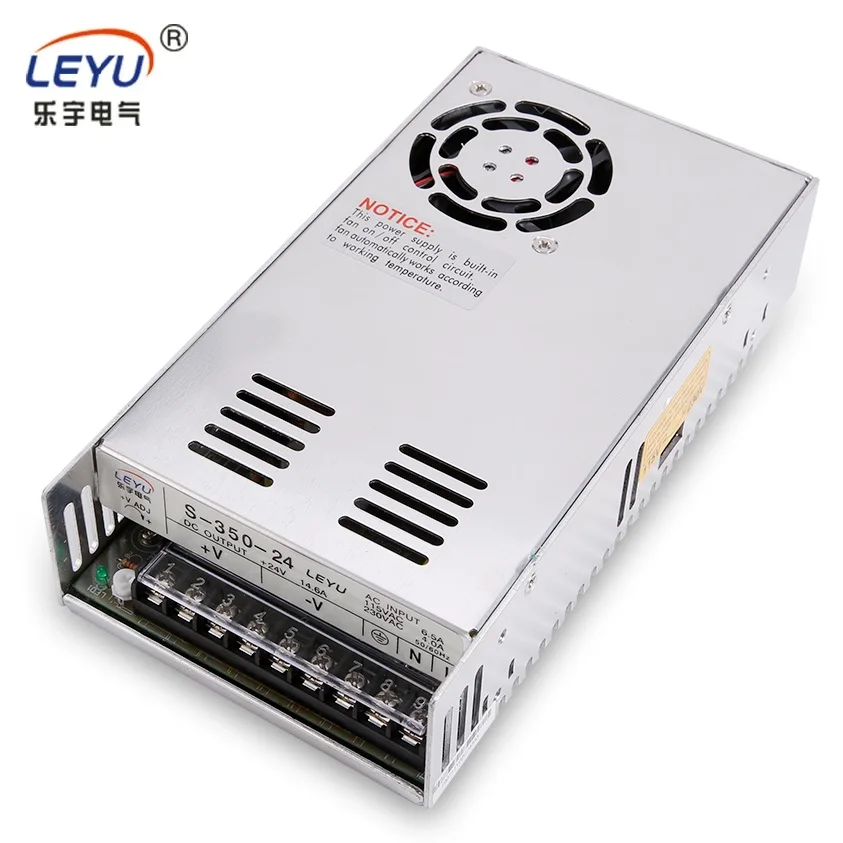 Светодиодный S-350-24 блок питания 1A 2A 3A 5A 8A 10A 15A 20A 30A 5v 12v 24v 48v ac dc промышленный smps одноимпульсный
