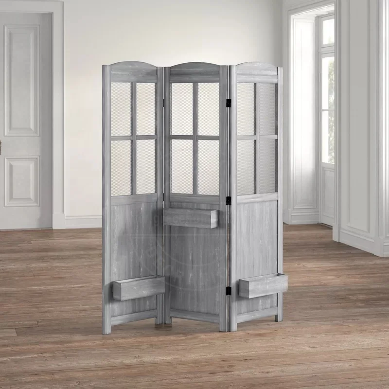 3 Panels Hall Divider Modern Screens Divider Wooden Partition For Living Room room divider wood