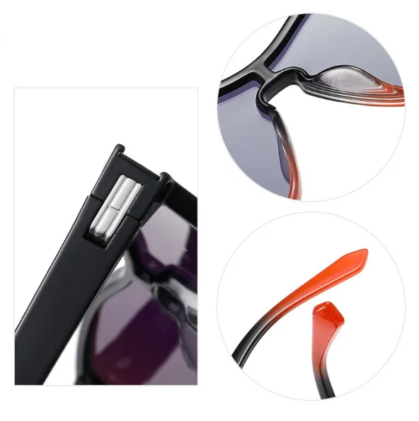 New Unisex Blue Frame Ultra-Light UV400 Sunglasses with Tac Lenses Fashionable Polarized Sunscreen UV Blue Lens Sunglasses