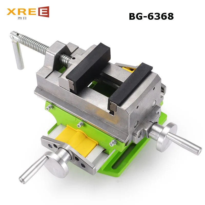 Precision cross flat jaw vise bench drill special Bench Vise milling machine two-way moving worktable fixture