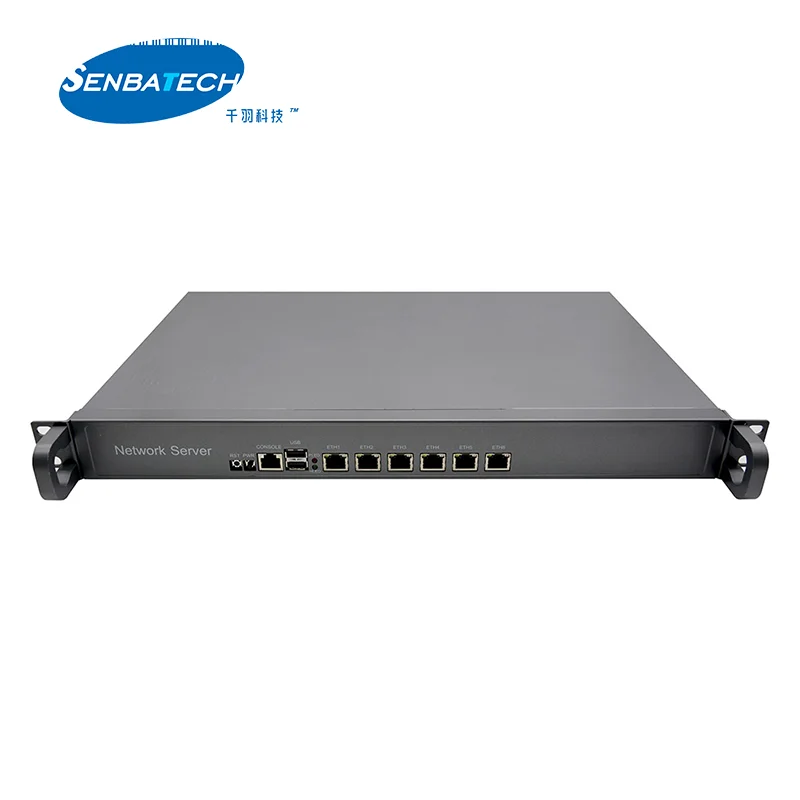 R41SLZ-B X86 Router Wifi Firewall with Celeron J4125 6 Lan Bypass Optional 1U Standard Chassis Console Pfsense Hardware-firewall