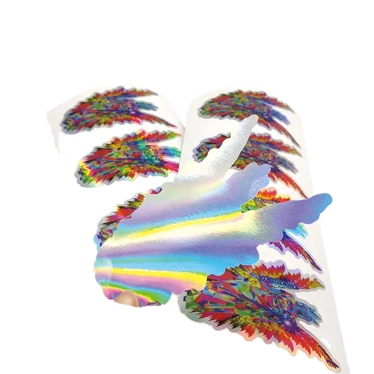 Hot sale glossy reflective silver PET filter element stickers