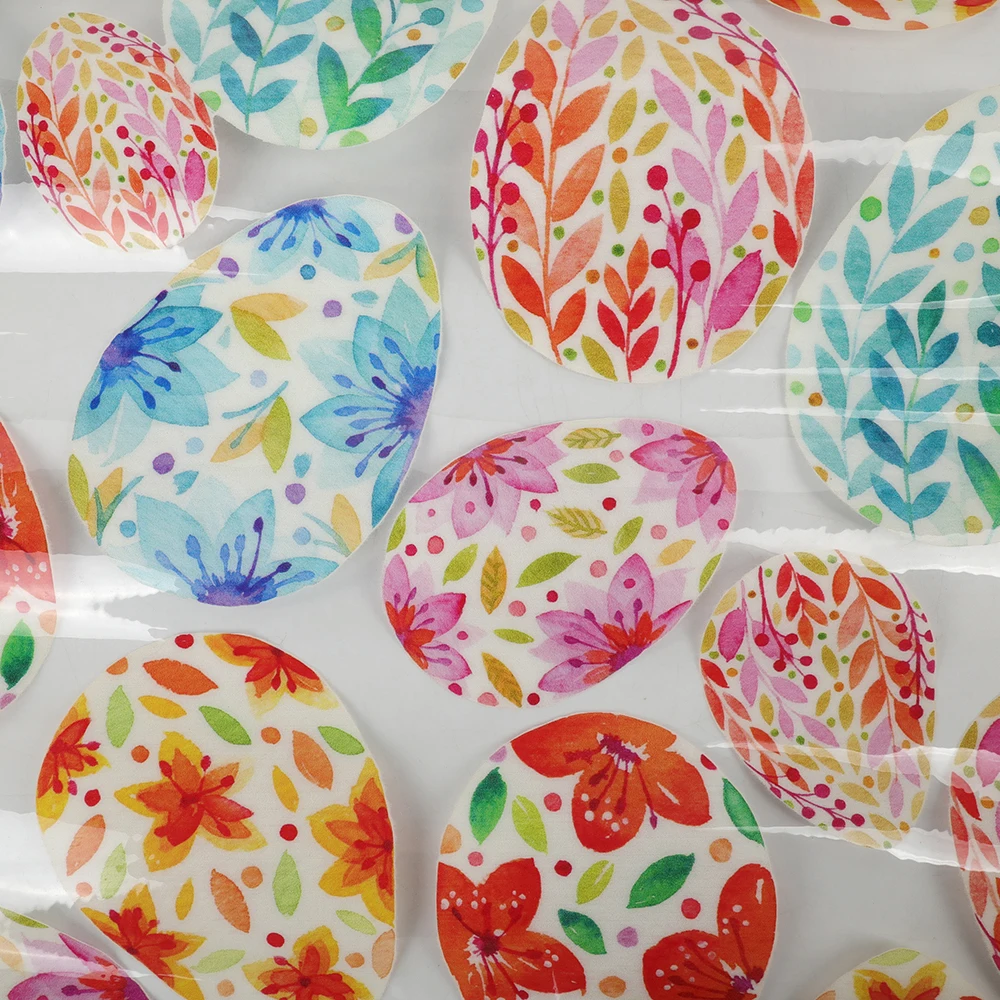 Hot sale custom digital printing floral design on 100%TPU clear vinyl fabric for bag making