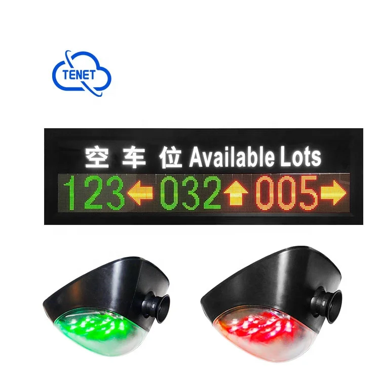 Smart Car Park Guidance Display Camera Ultrasonic Parking Sensor Guidance System Occupancy Status Parking Sensor