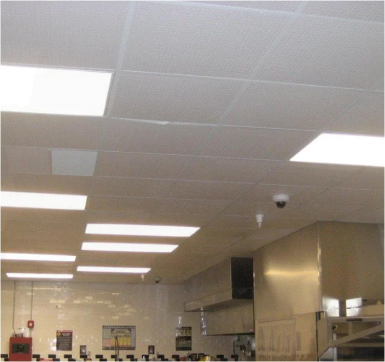 Lightweight 2 ft.x 2 ft commercial ceiling tiles white bathroom pvc square suspended ceiling tiles waterproof moisture proof