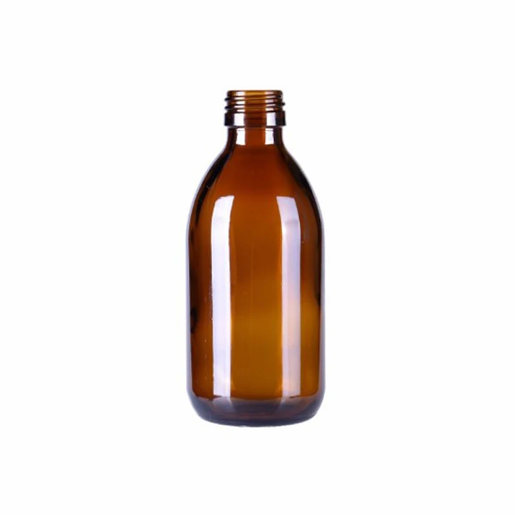 250ML amber empty Oral liquid Syrup glass bottle
