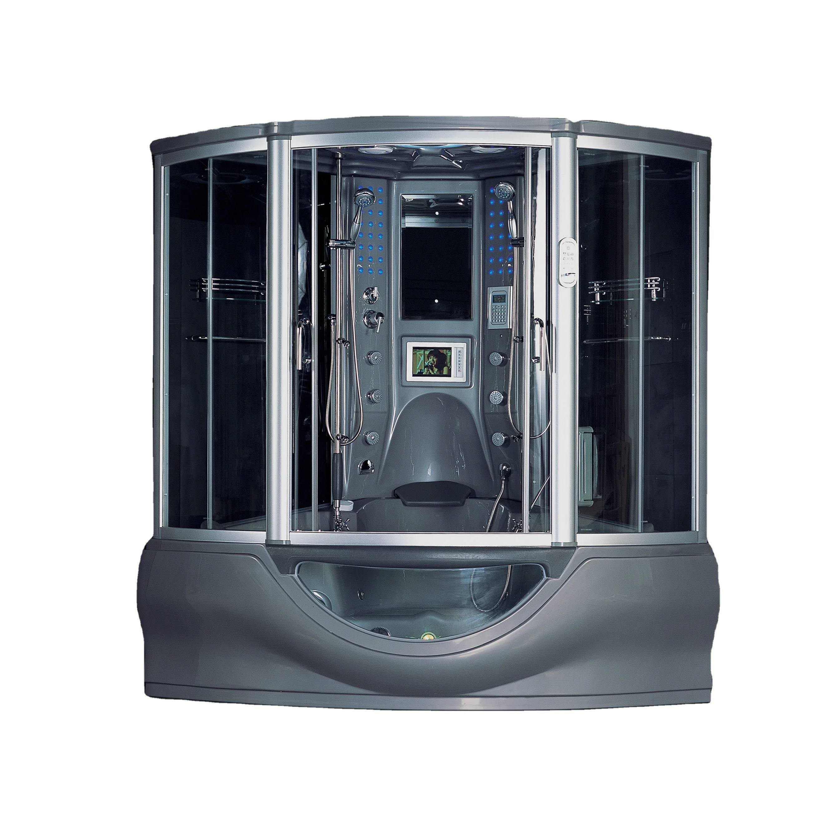 Дешевая Паровая душевая кабина с гидромассажем гидромассажная Ванна для 2-3 человек