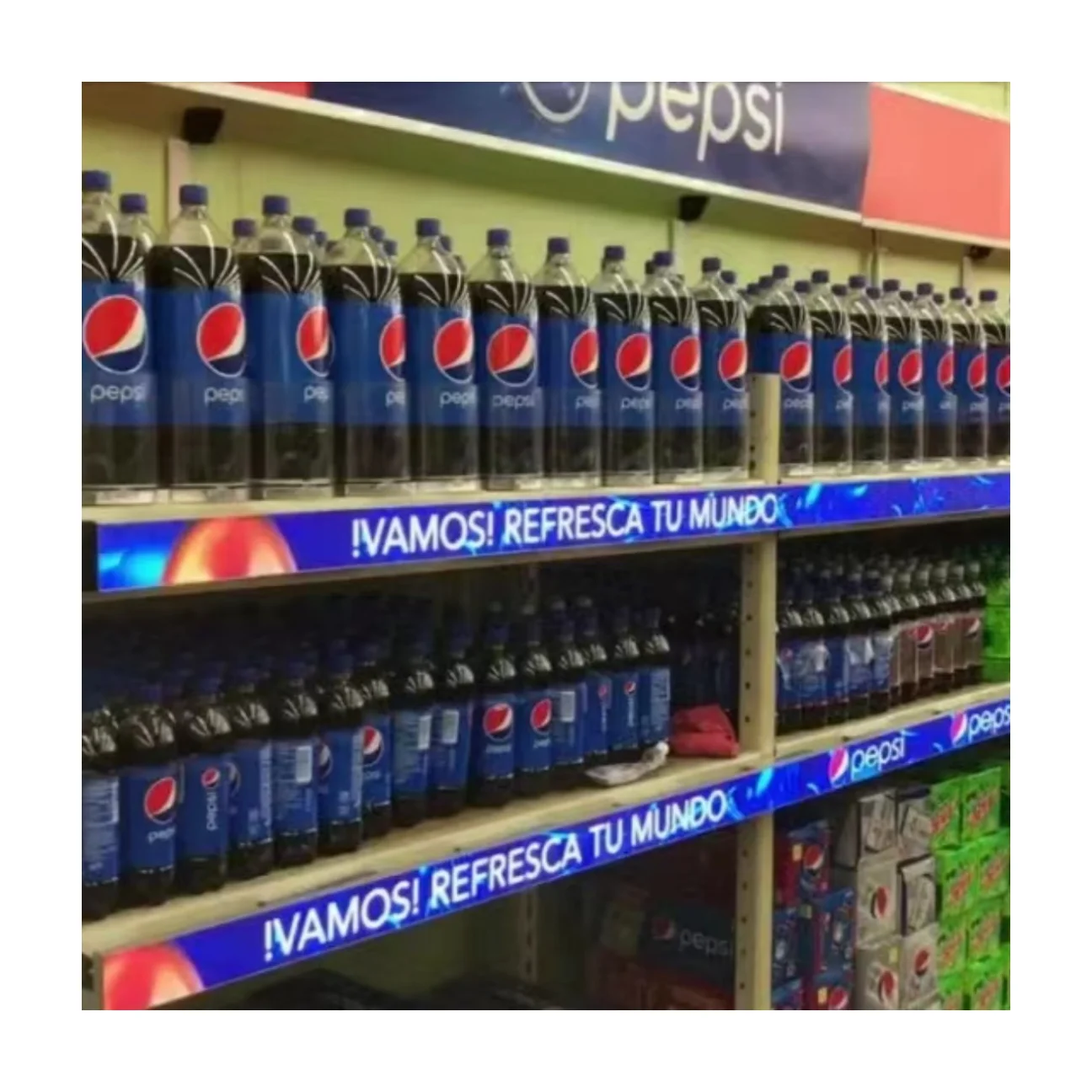 Indoor New Technology P1.25 COB Led shelf screen Advanced Smart Easy Control Convenient Installation Supermarket Advertising