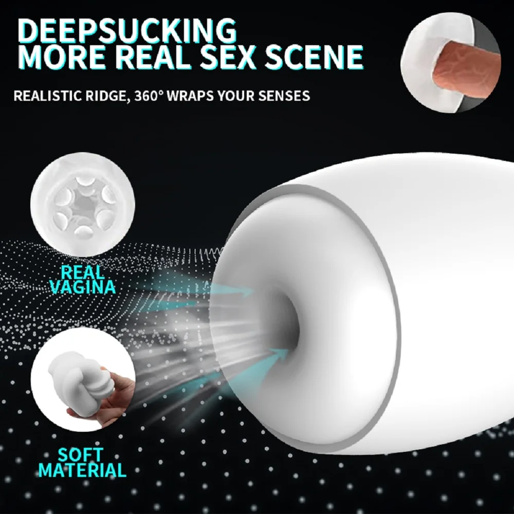 New EU Popular Robot ET Male Automatic Sucking Heating Vagina Masturbation Cup Real oral Masturbator Adult Sex Toys For Men