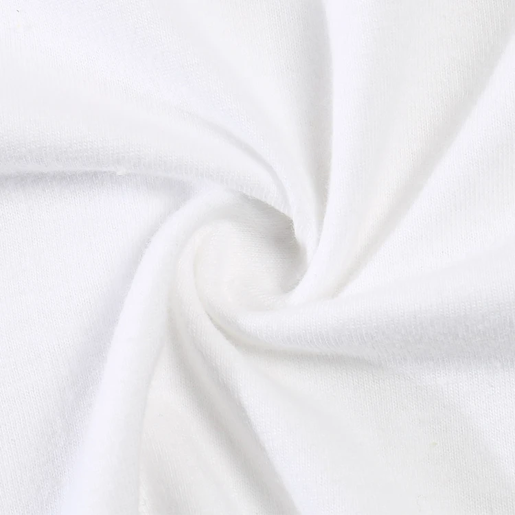 
New product 100% cotton white printing custom men cropped t-shirt 