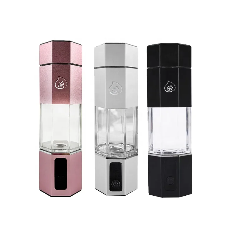 Hot Selling Portable Hydrogen Water Bottle SPE PEM Customer Logo Usb Rechargeable Hydrogen Water Bottle
