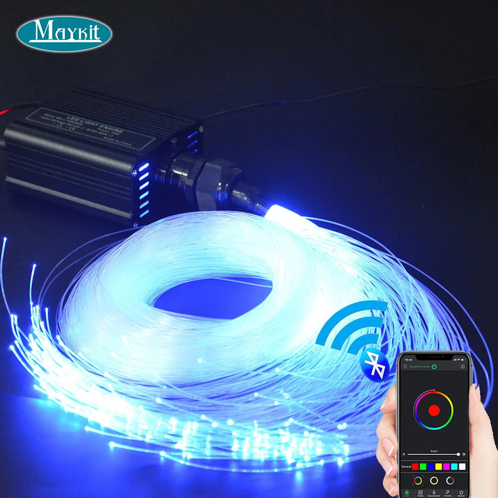 RGBW потолочные светильники, оптоволоконный Звездный комплект освещения для украшения крыши автомобиля