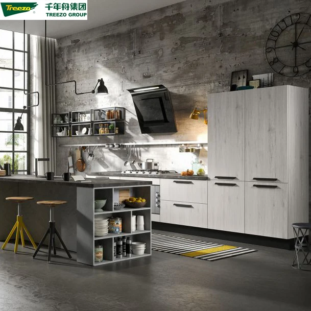 High Quality Europe Design Swing Open Style Modern White Hing Wall Corner Wooden Kitchen Cabinet on MDF/Plywood/Particle Board