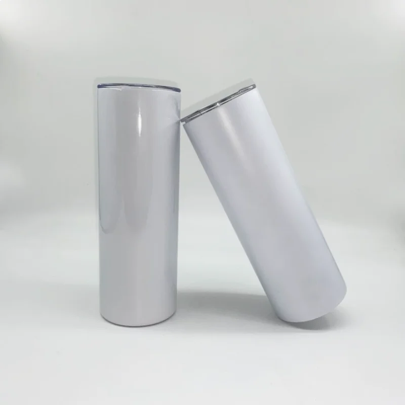 Campus simple and exquisite stainless steel white 20OZ straight cup American gift household water cup