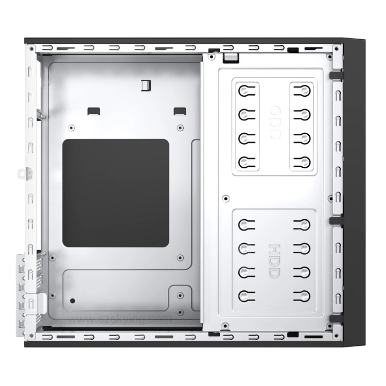 TFX Case Slim Micro ATX Case Double 2.0 USB 3.0 USB Type C Port, Carder Reader Optional PC Tower Cabinet Mini Case