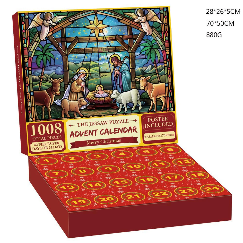 Syh930 Christmas Advent Calendar 2024 Xmas Countdown Calendar Making Kit Gift Custom Advent Calendar Boxes Christmas Gift Boxes