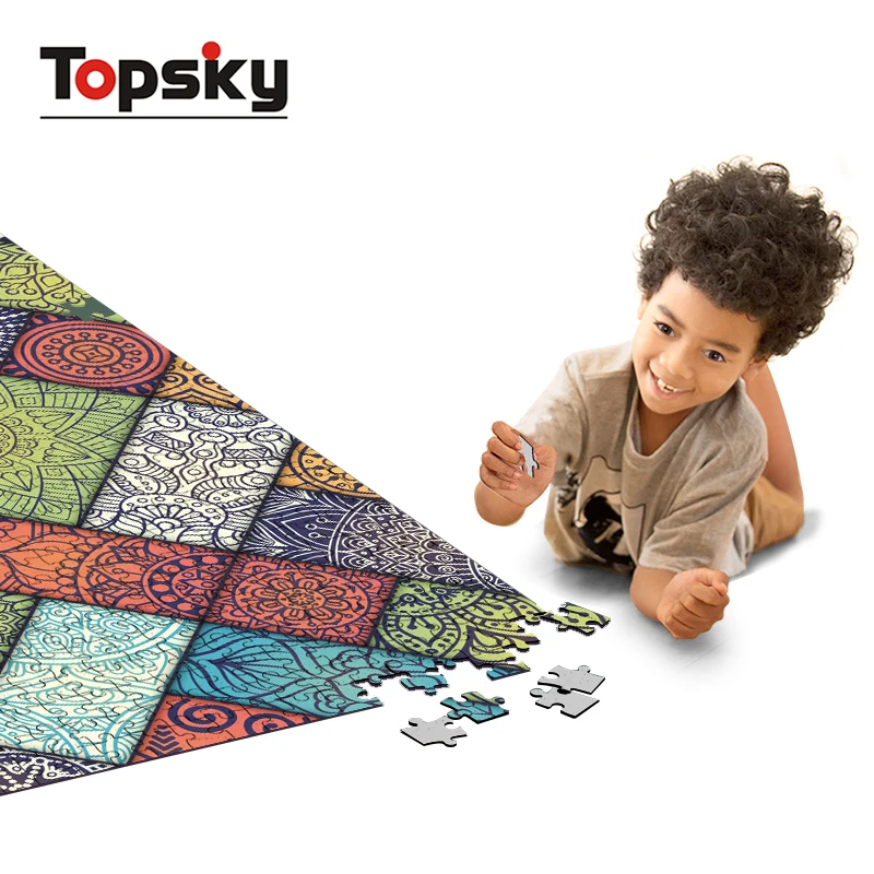  Оптовая продажа 1000 штук пазлов на заказ Обучающие игрушки игра-пазл для детей и