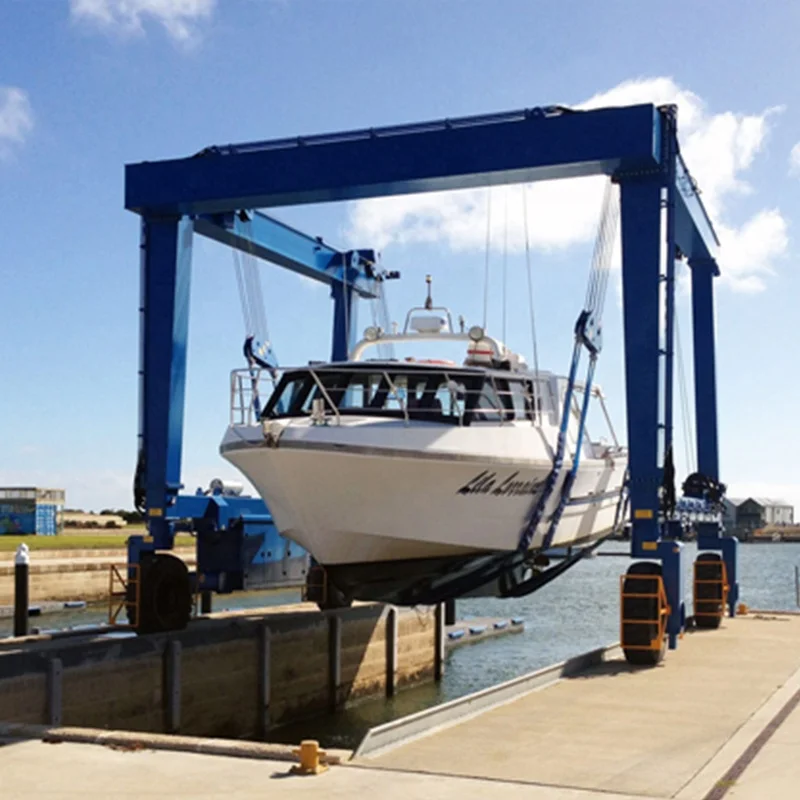 150 тонн мобильный лодочный подъемный кран станок морской туристический подъемник