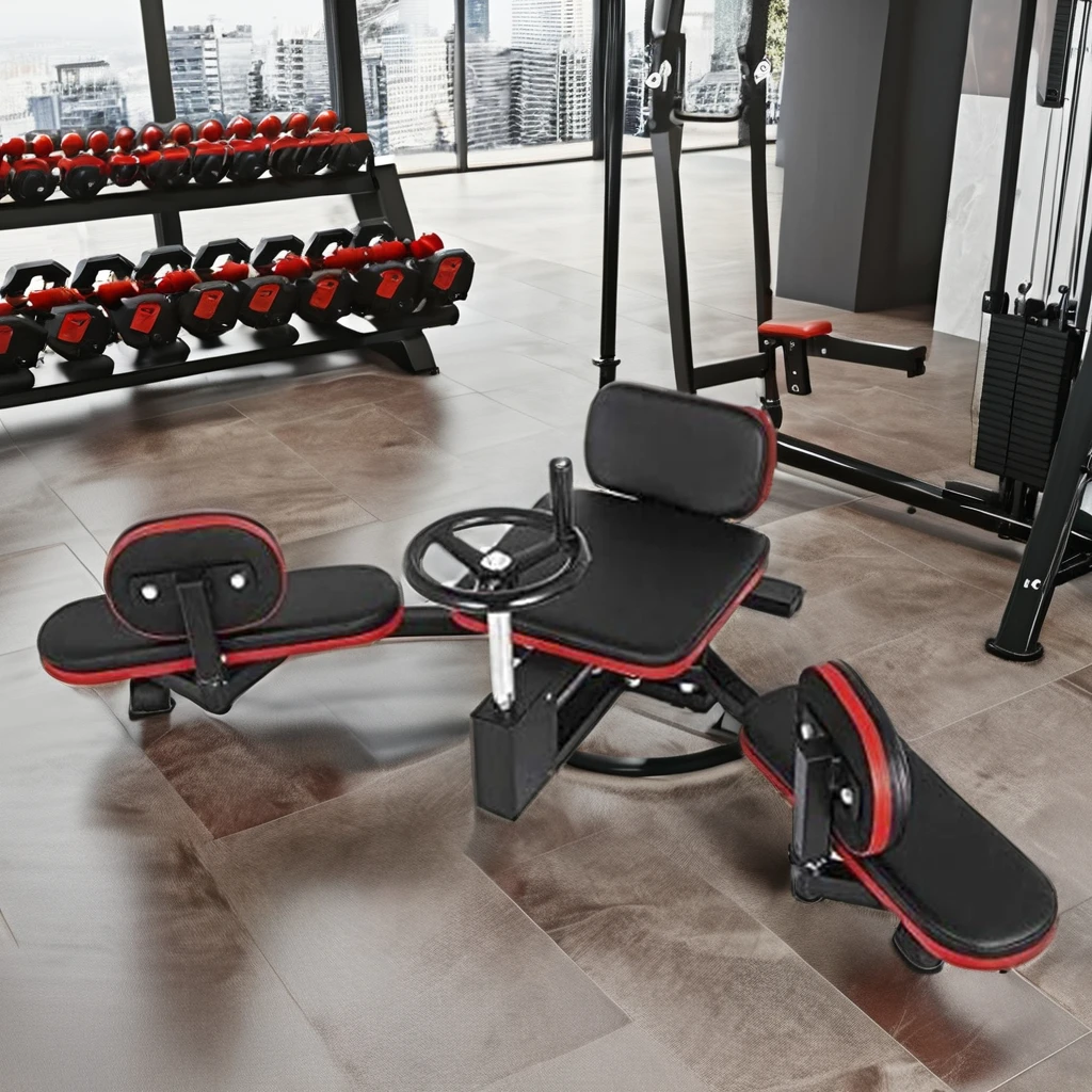 Gym Fitness Leg Split Yoga Exercise Stretch Machine With Adjustable Wheel