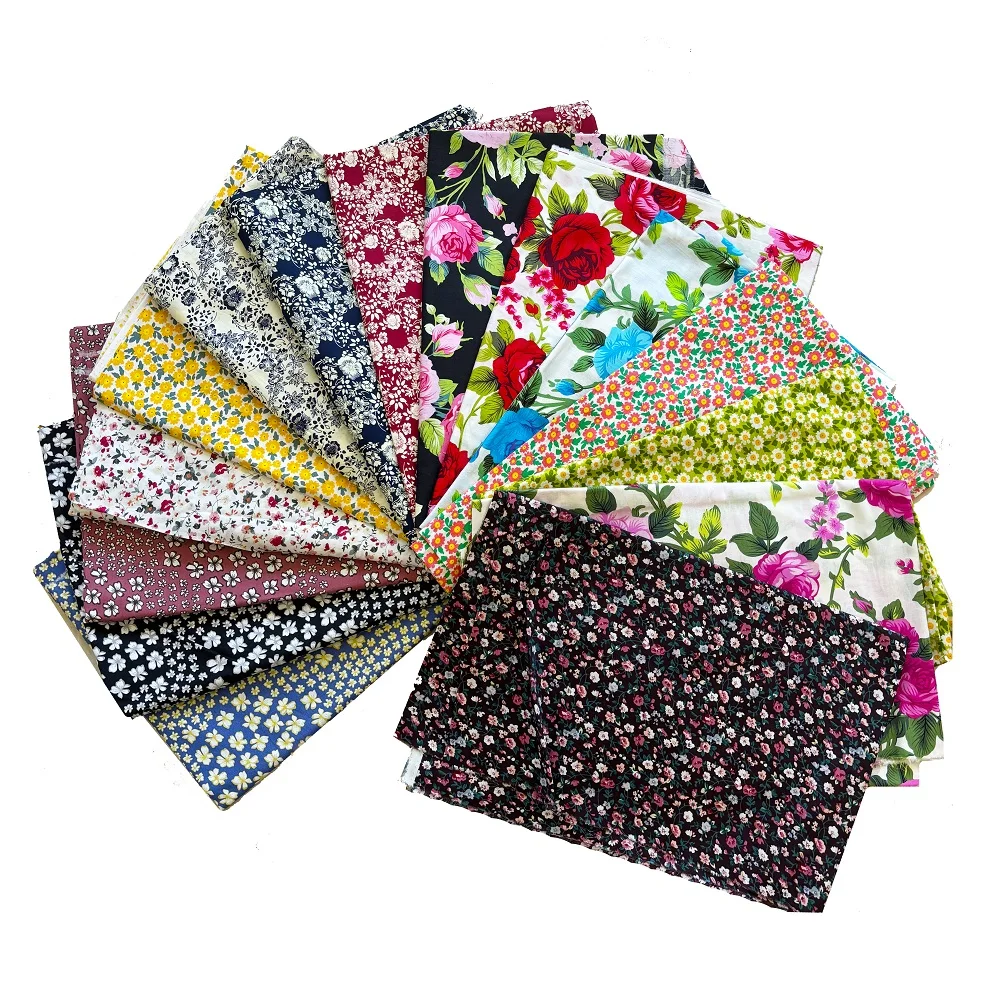 Free Samples Digital Print Fabric Custom Design Cotton Liberty London Fabric Poplin