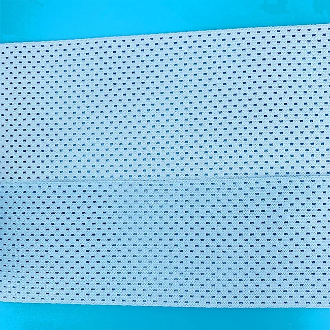 Custom Flat Medical Elastic Band Wide  High Quality Stripe Crochet Elastic Knitted Band