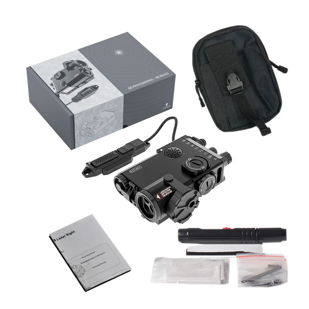 Laserspeed LS-M6 Compact Dual Beam Green and Infrared Aiming Laser Self Defense & IR Illuminator Tactical Scopes & Accessories