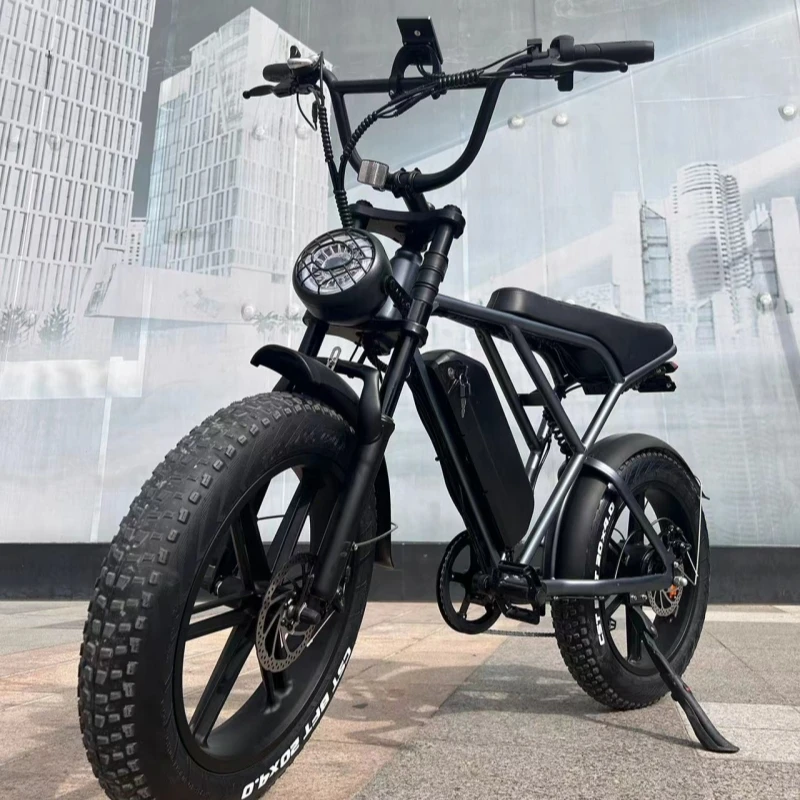 OUXI H9 Electric Bicycle 1000w with Pedal Assist System Retro 250w Fat Tire Electric dirt Bike 48v Ebike Mountain H9 for USA EU