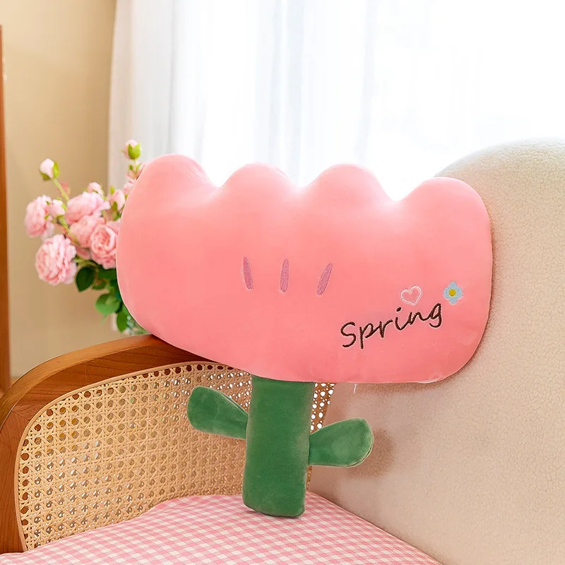 Hot selling wholesale stuffed flowers plush toy spring flowers children toys plush pillow