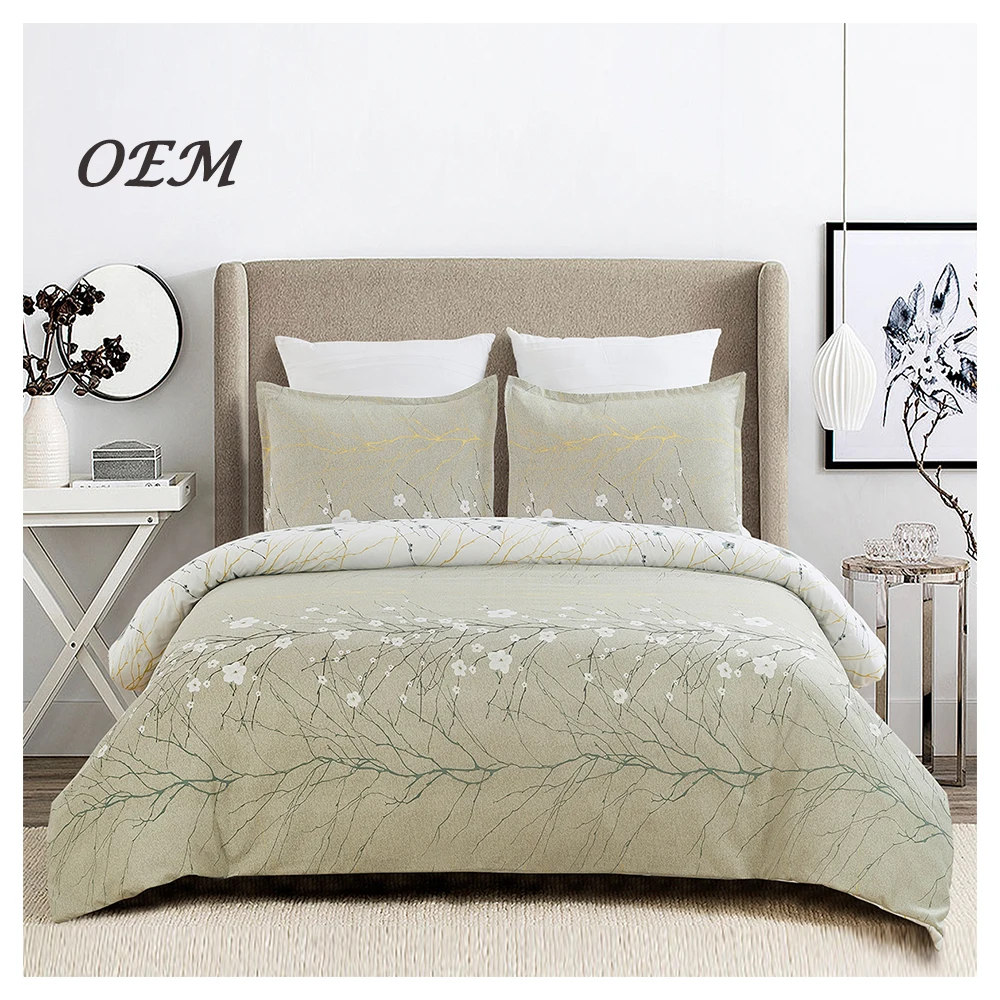 Wholesale Custom Soft Bedding Set 100% Cotton Hotel Bed Sheets Set Comforter Sets Bedding Luxury