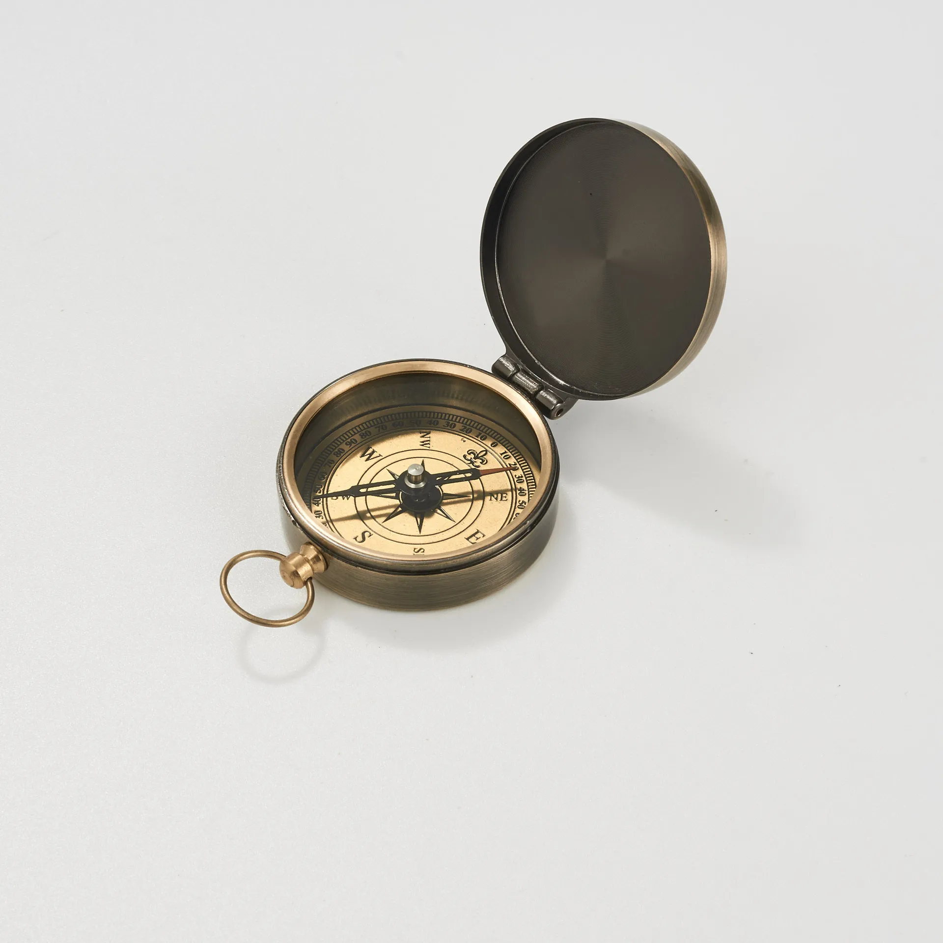 Engravable Handmade Nautical Directional Magnetic Brass Compass for Navigation/Pocket Compass for Camping HikingTouring