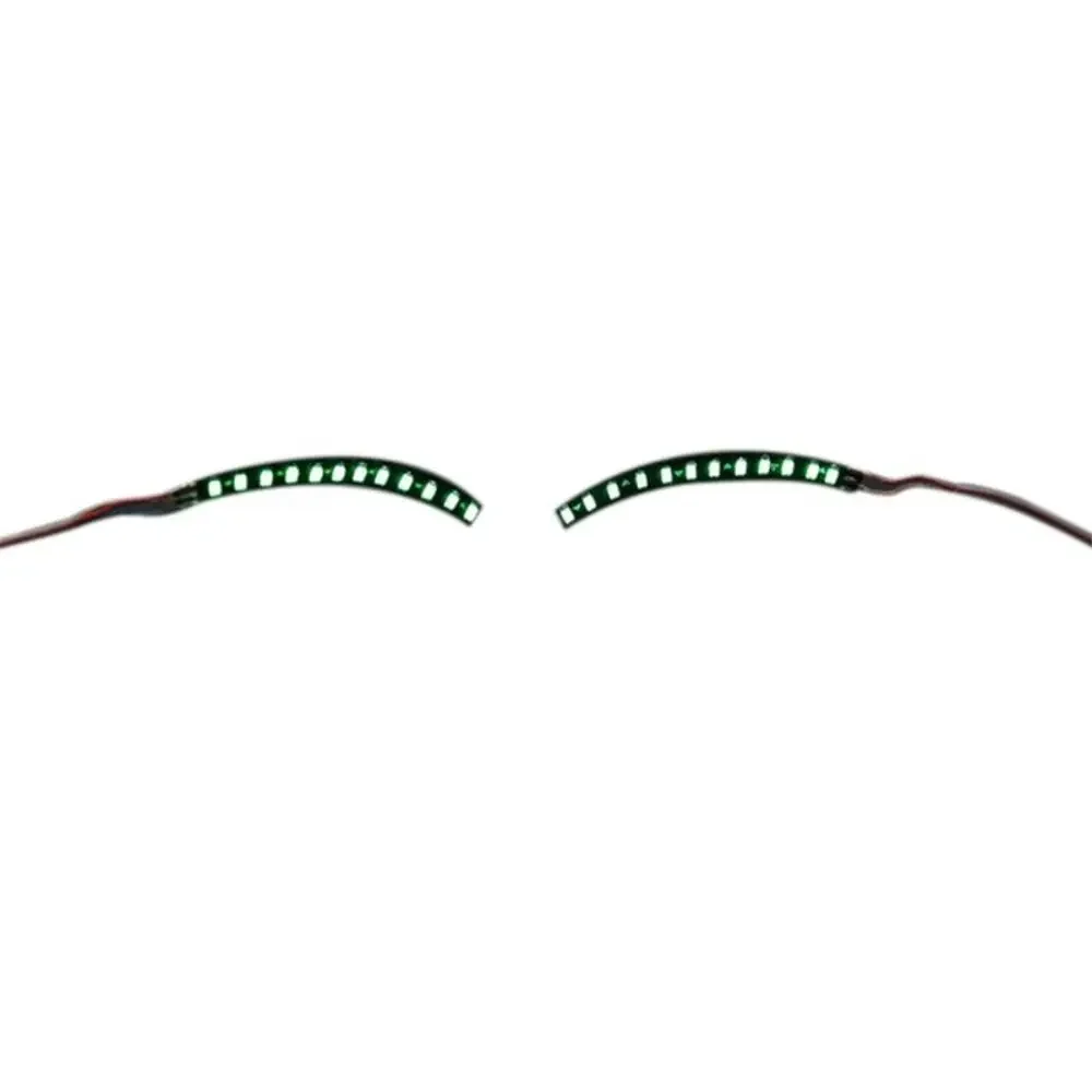 Waterproof LED luminous False Eyelashes Eyelash Lamp Colorful Halloween Light Up Eyelid Paste Flash Neon lights Makeup Tool