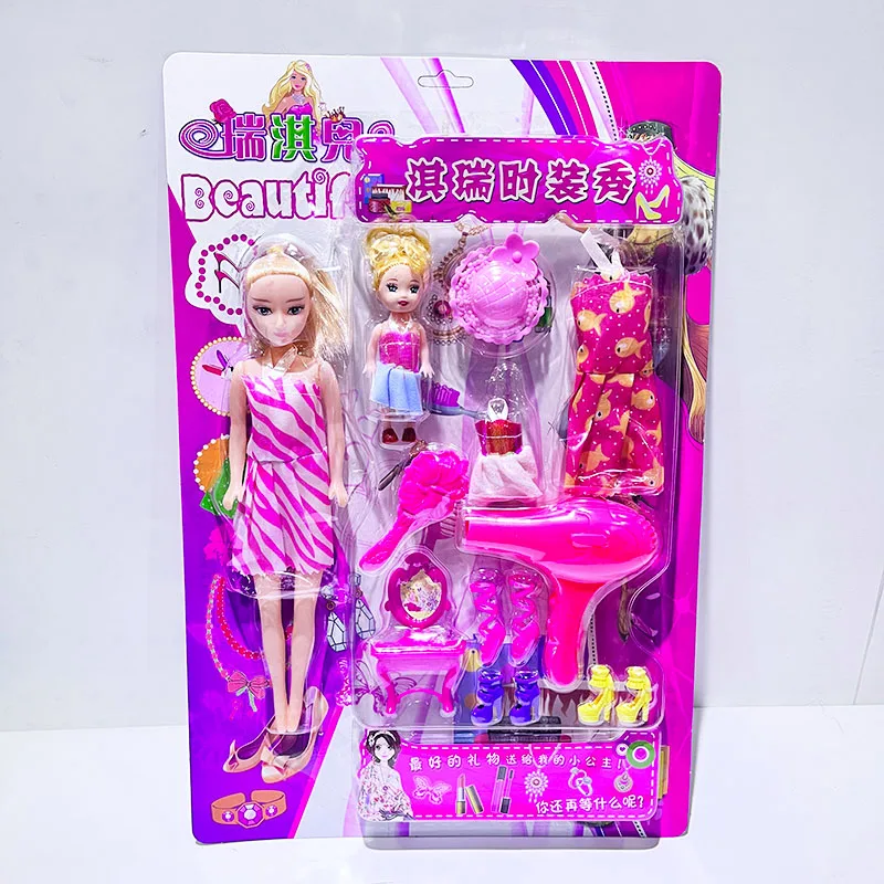 New Fashion Beauty Doll Game Set Plastic Girl Dress up Doll Toy Set for Sale