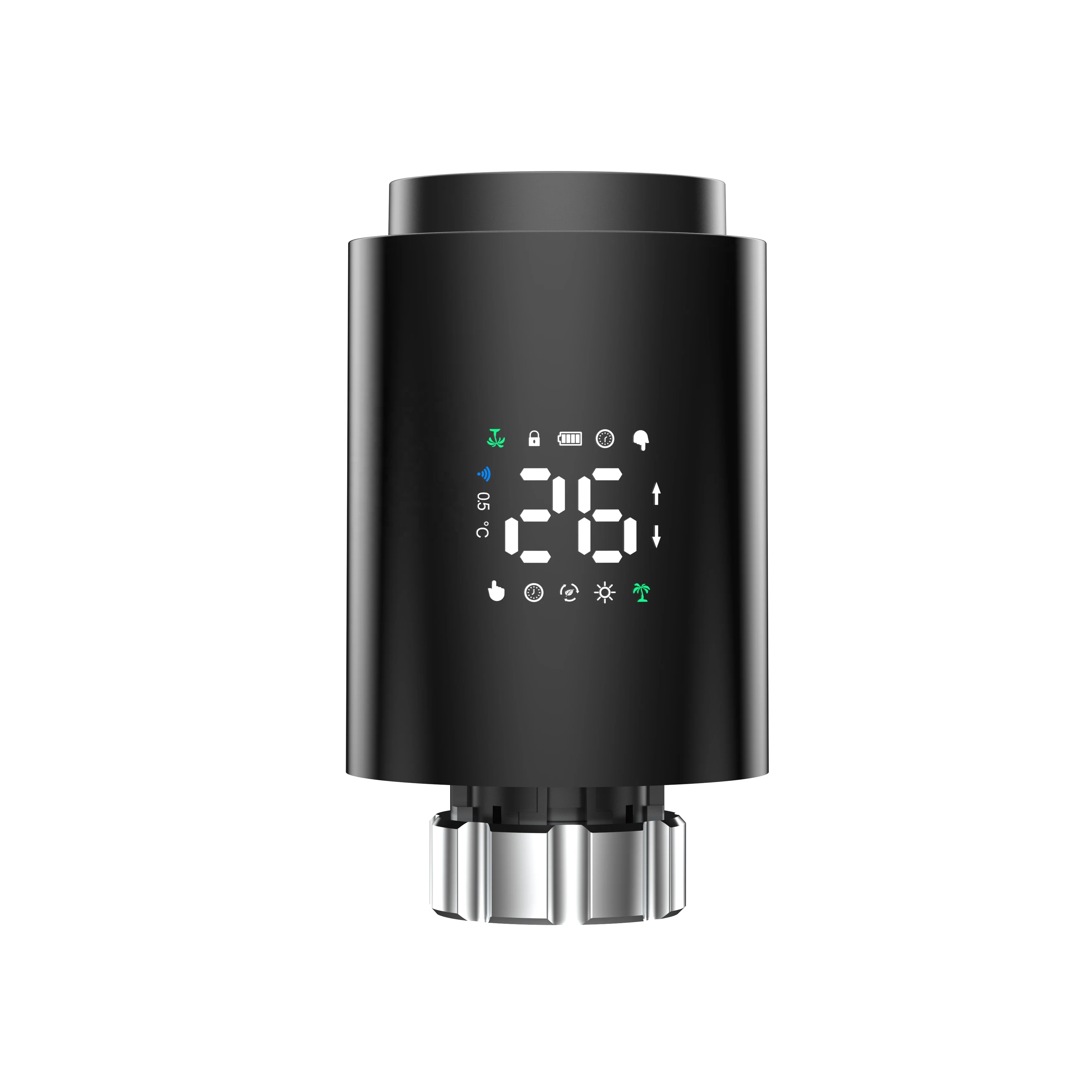 Zigbee WiFi Smart TRV Thermostatic for Heating System Intelligent LED Digital Display Tuya App Remote Controlled Radiator