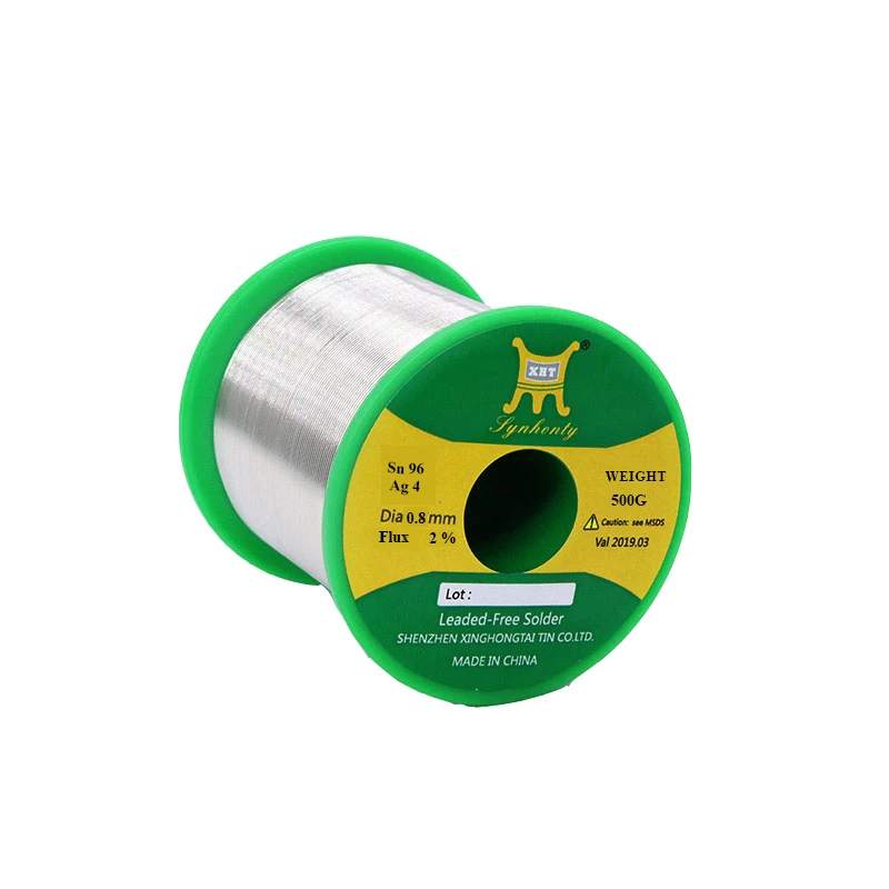 XHT customization Sn99.3Cu0.7 rosin core solder wire Lead Free solder wire ROHS 1KG 0.8mm Tin Solder Wire