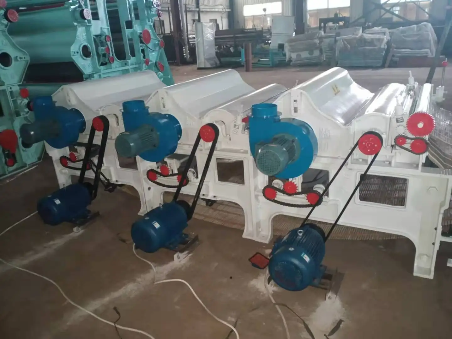 Textile waste jeans polyester fiber yarn opening fiber  recycling machine production line waste clothes recycle machine