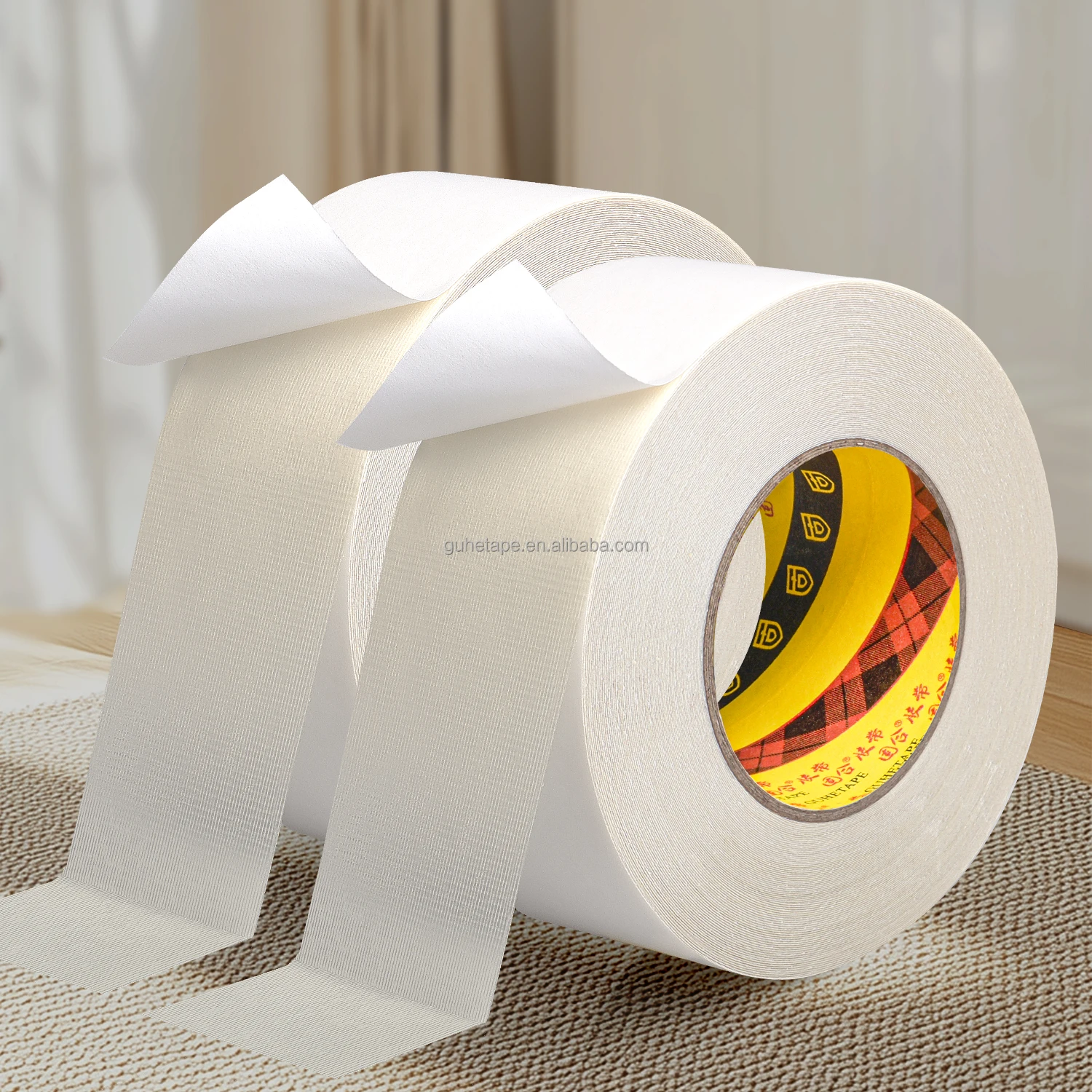 Carpet Heavy Duty Area Rug Tile Floors Gripper Tape Strong Stick Concrete Outdoor Indoors Laminate Hardwood Runners