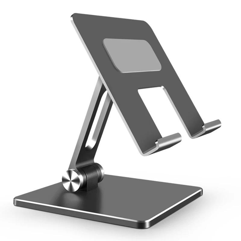 Multi-angle folding tablet stand aluminum alloy desktop tablet holder heavy duty tablet stand