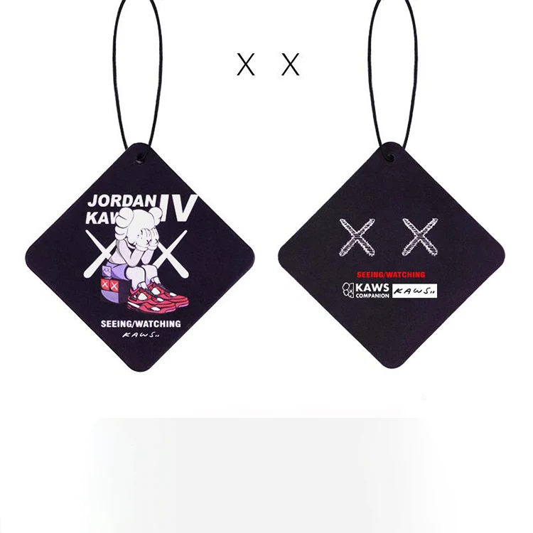 OEM Color Flavor Gentle Square Car Freshener Custom Paper Hanging Air Car Freshener