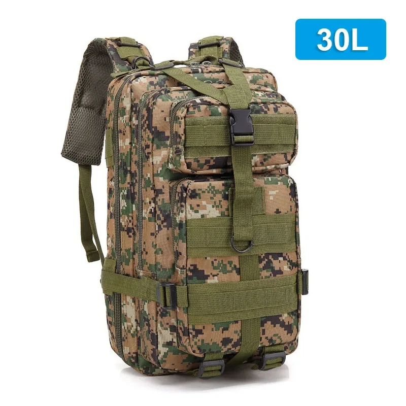 Wholesale Custom Tactical Molle Backpack Camouflage Design Outdoor Camping Hunting Unisex Fashionable Anti-theft Oxford Mesh Bag