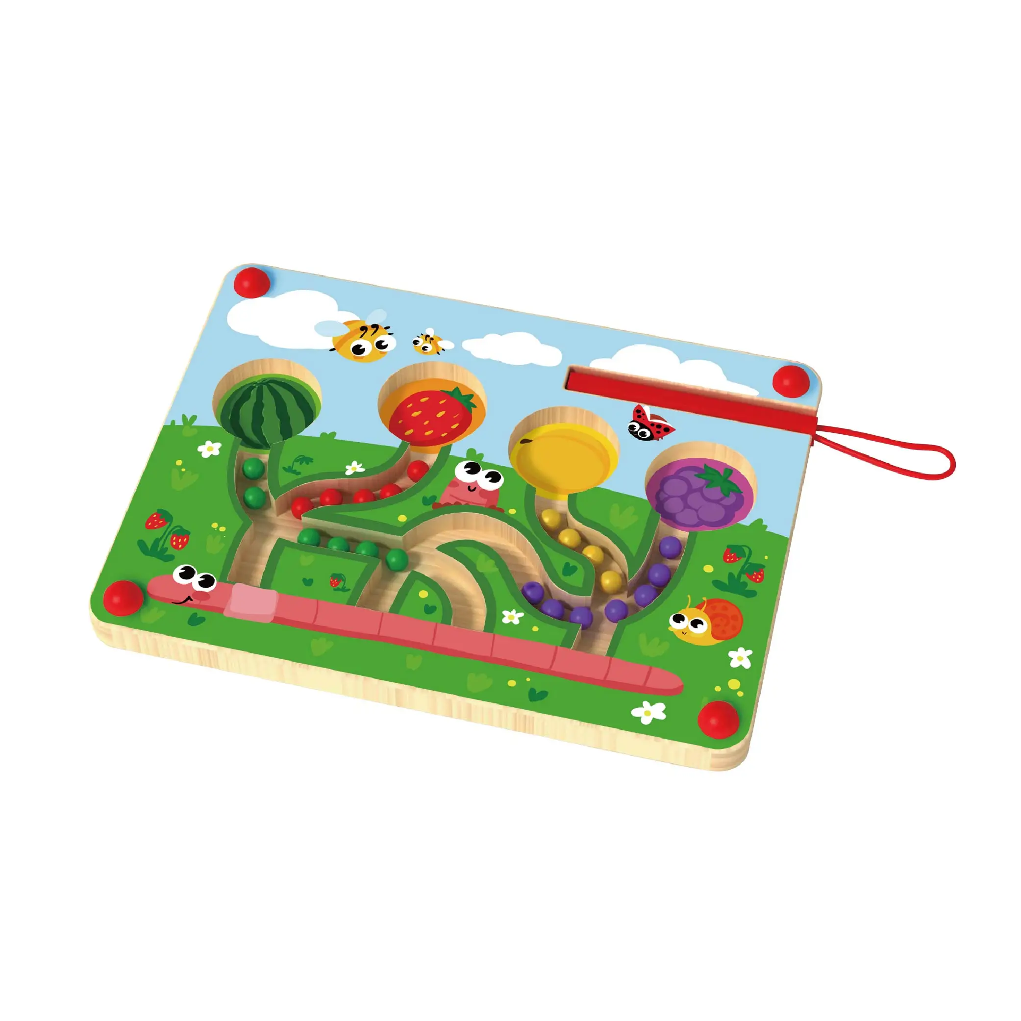 Wooden hammering ball hammer box the ball table ducks knock the hamster wood toy