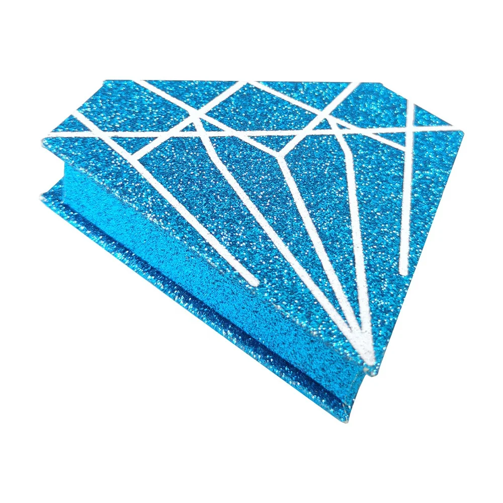 Luxury Diamonds Shape Eyelash Package Box OEM Private Label Diamonds Shaped Lash Box