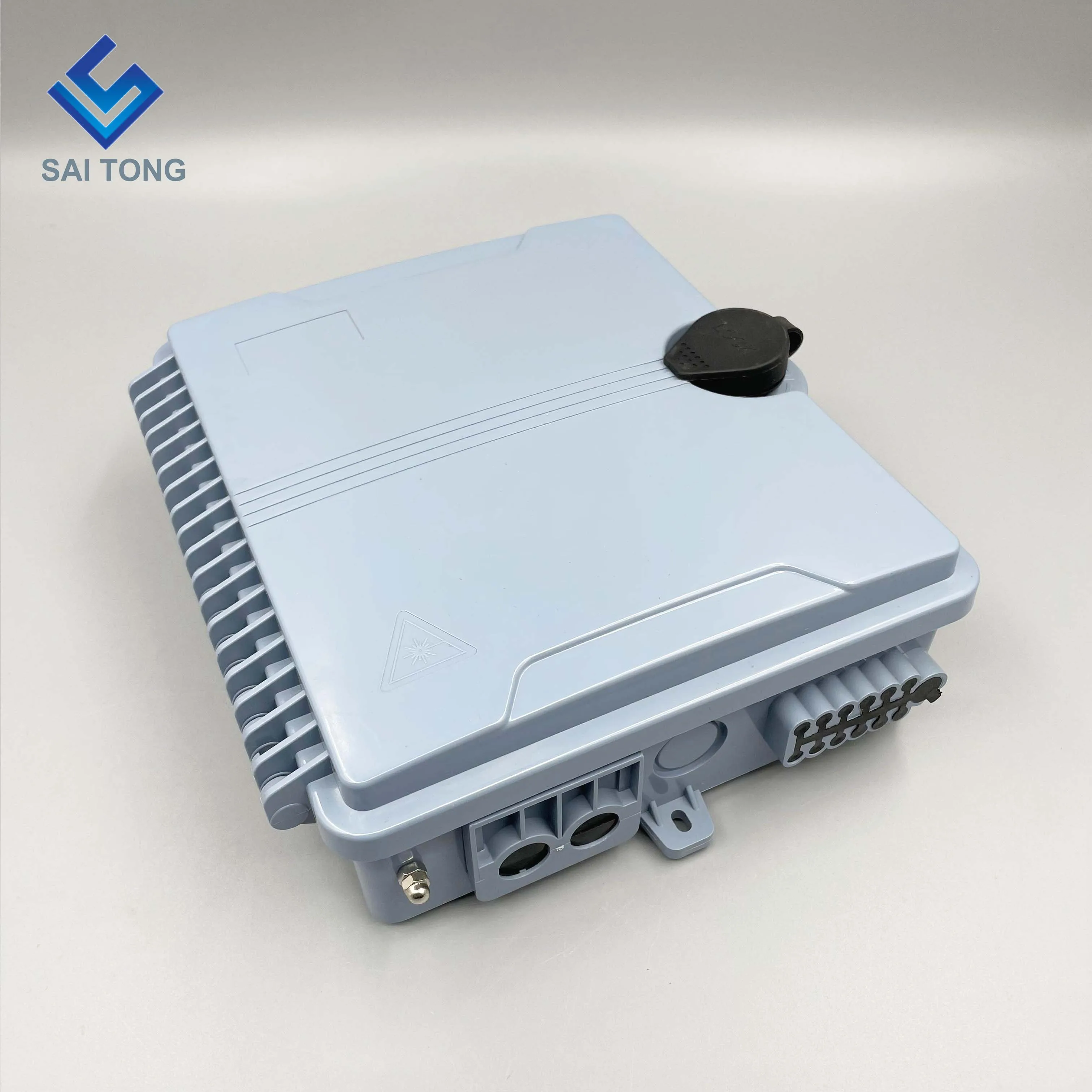 FTTH Outdoor 12 Core/port IP65 Fiber optic Connector Box Waterproof Cable Gland Gpon Onu Fiber Optic Splice Box Plastic BOX NAP