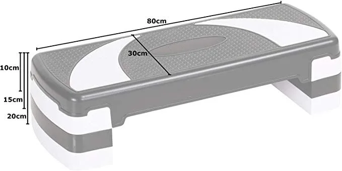 Steps Square Training Adjustable Gym Sports Fitness Exercise Aerobic Stepper